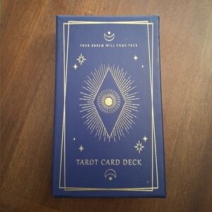 Blue and Gold Tarot Card Deck